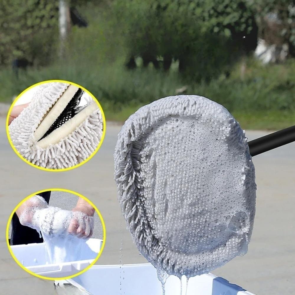 Telescopic Car Cleaning Brush Detachable Car Wash  Mop Durable Car Wash Brush  Auto Accessories