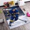 Sweden Ice Hockey Player Athlete Print Area Rug Hockey Sports Non‑Slip Rectangular Floor Mat Sports Fan Gaming Room Living Bedroom Home Decor Rug