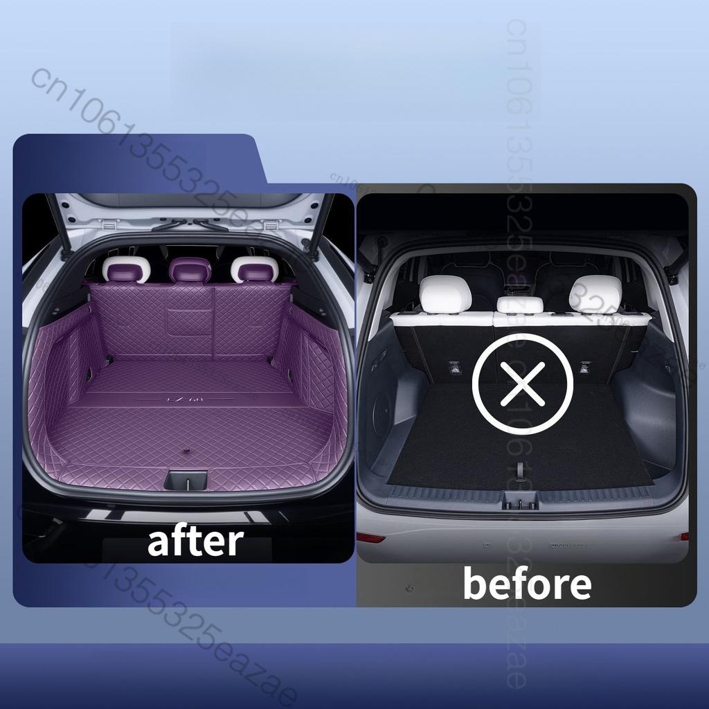 Für Mazda EZ-60 EZ60 CX-6e 2025 2026 Kofferraummatte Heckklappen-Liner Ladeboden Lederboden Teppichschale Schutzzubehör Matten
