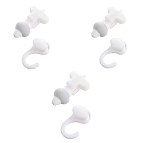 [M&L] Hanging Reverse Pump Refillable Shampoo Bottle Dispenser - No Refills Required, Hanging Shampoo Bottle Dispenser (3, White)