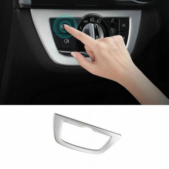 Silver Steel Function Control Button Frame Trim For BMW 5 Series G30 2018-