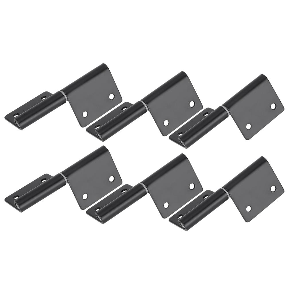 6Pcs Stainless Steel Flag‑Shaped Door Hinge Hardware Fittings for Cabinet Cupboard Furniture
