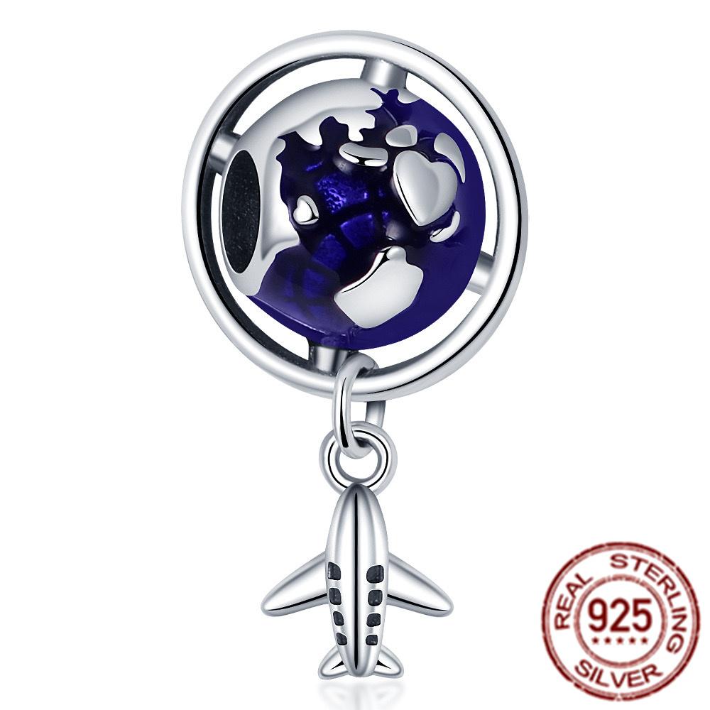 Green Clover & Evil Eyes Charm Beads Fit Original 925 Sterling Silver Fasion Bracelet Bangle Fashion Jewelry For Women Gift