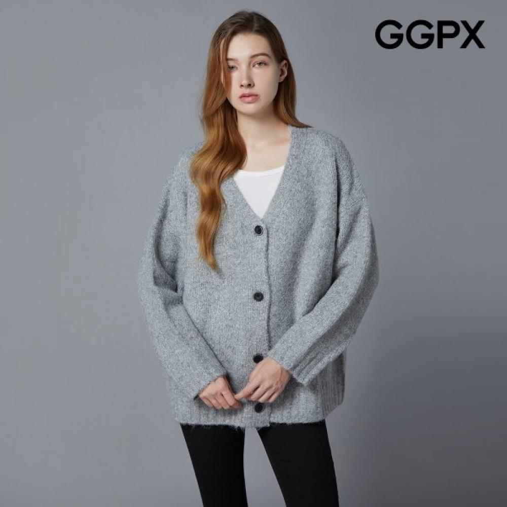 Cashmere V Neck oVersized Knit Cardigan Goakg067f beige/F