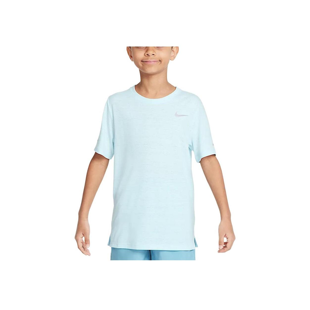 

Nike Dri-Fit Milert Breathable Quick-Dry Training T-Shirt Kids Tops Glacier-Blue DD3055-474 S