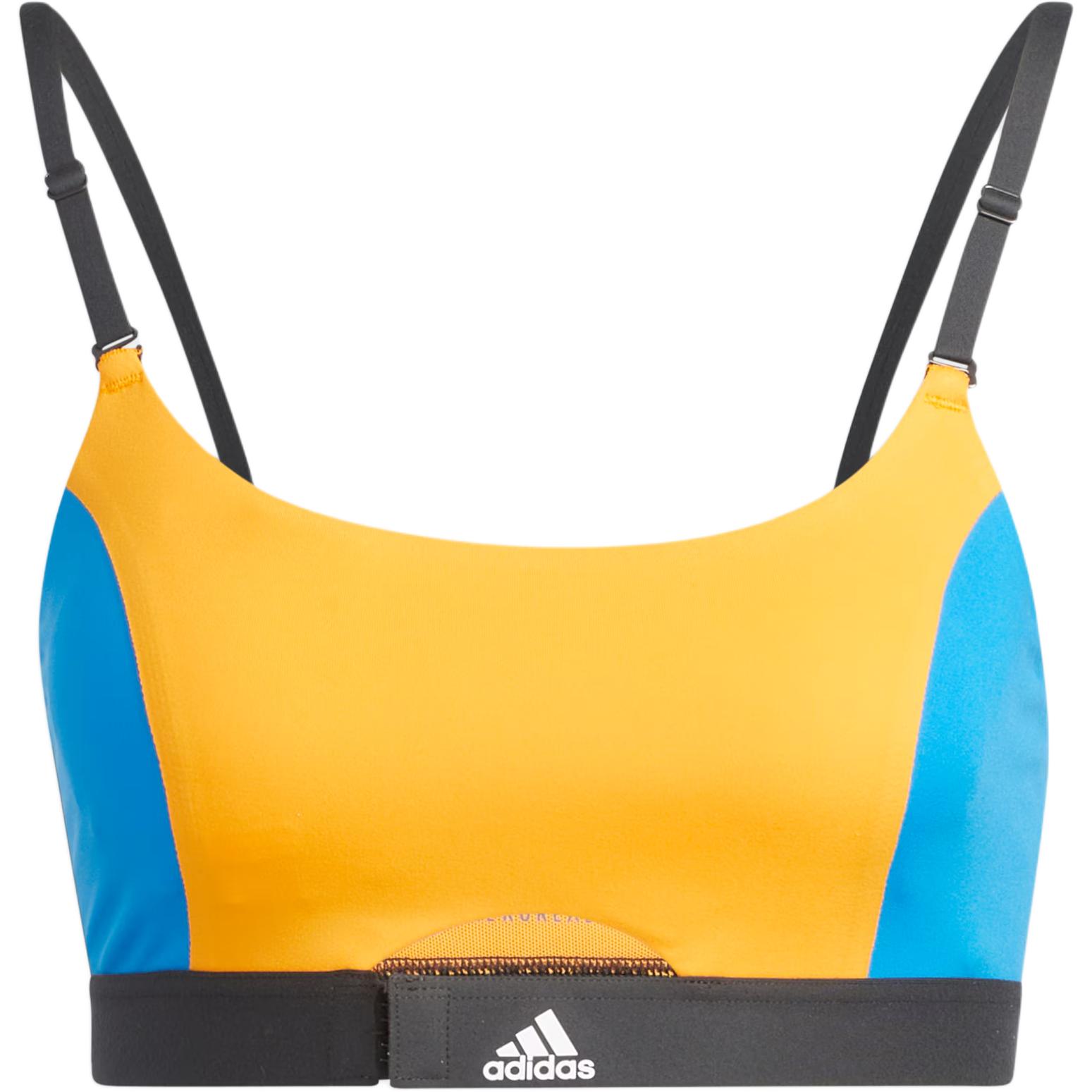Adidas AEROIMPACT TRAINING BRA Sports Underwear Women s Orange Yellow/Bright Blue/Carbon Black HG4348 MB