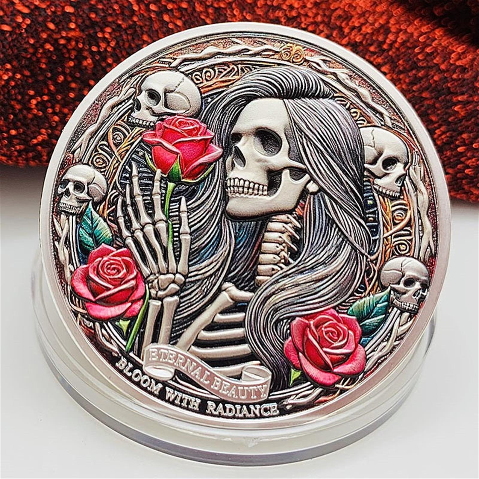 Gold Plated Alloy Commemorative Decorative Gift for Collection One Size