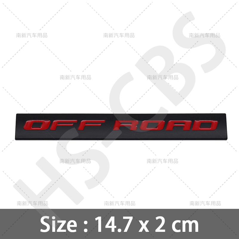 BAYK7 3D Metal OFF ROAD Emblem Car Rear Trunk Logo Auto Fender Decal Stickers For Ford Toyota Jeep Mitsubishi Chevrolet Car Styling
