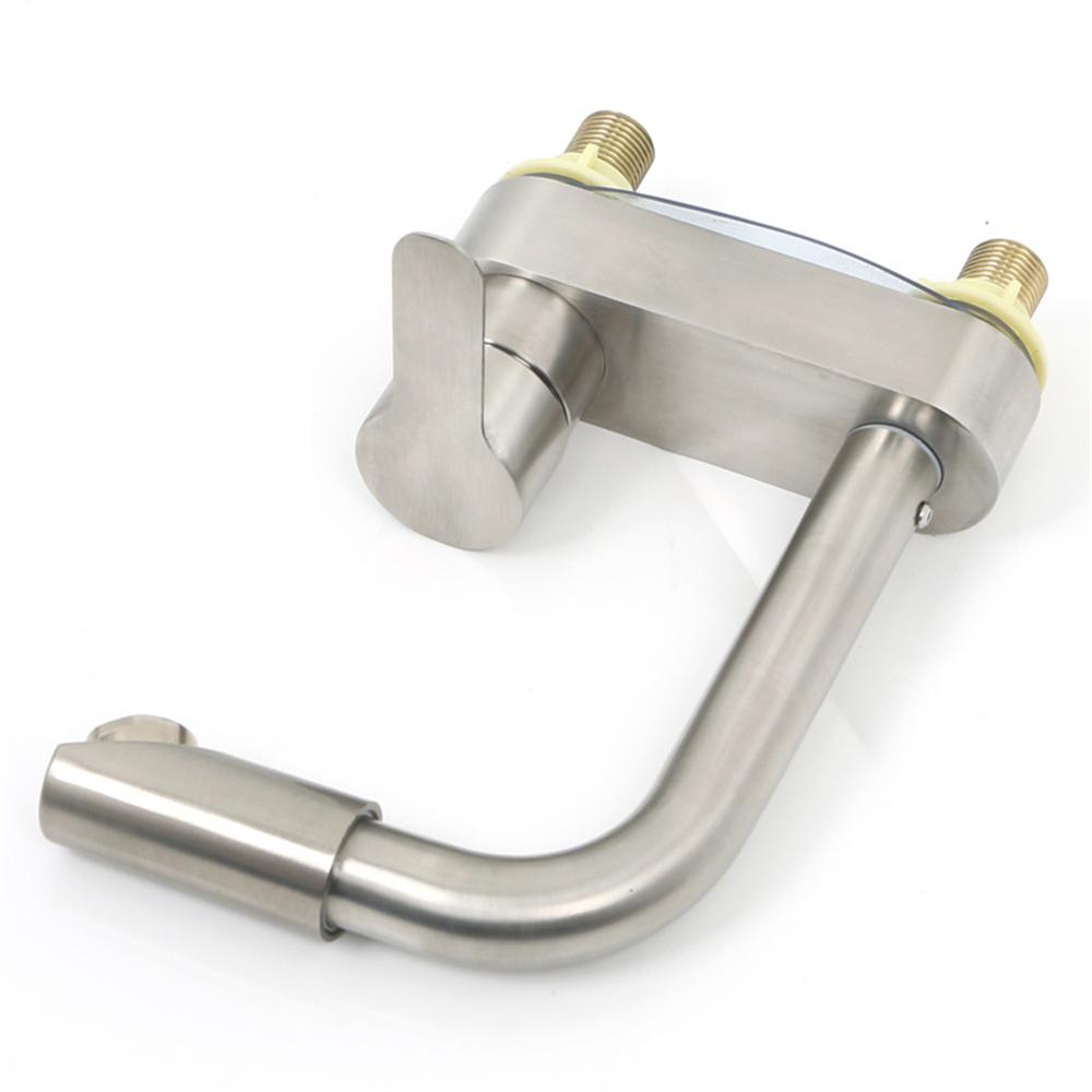 Bathroom 2 Holes Single Handle Tapware Stainless Steel Basin Faucet Sink Faucet Tap Cold And Hot Mixer Tap Bathroom Accessories