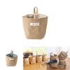 Stylish Cotton Linen Wall Hanging Mini Storage Basket For Kids Toy Sundries Organizer