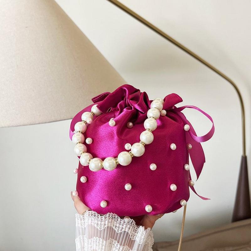 Shoulder bag New pearl fashion trend women's bag Summer large capacity women's handbag Portable chain messenger bag