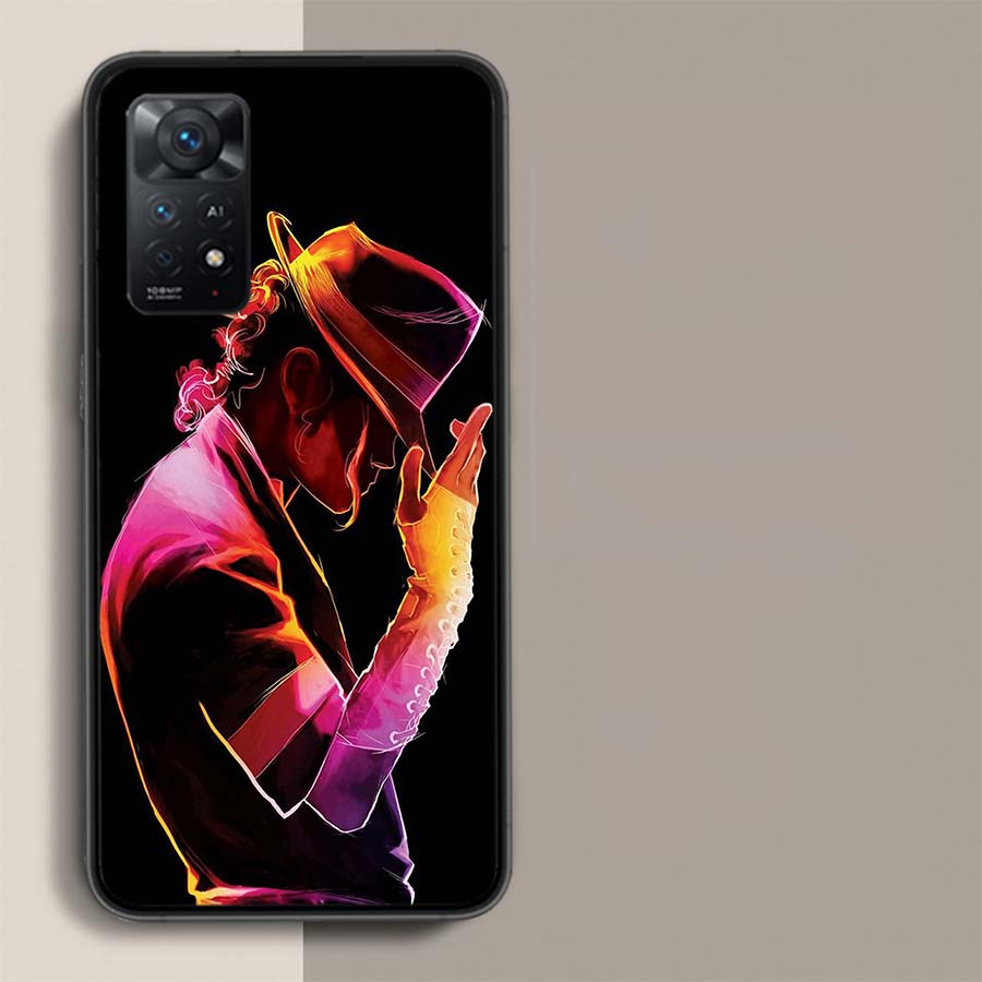 

Чехол для телефона Майкл Джексон для Xiaomi Redmi Note 12 Pro Plus 5G 12S 11 11E 11T Pro 10 9 8 7 11S 10S 4G 9T 8T 9S Capa Coque Cover Redmi Note 9S(9 Pro)