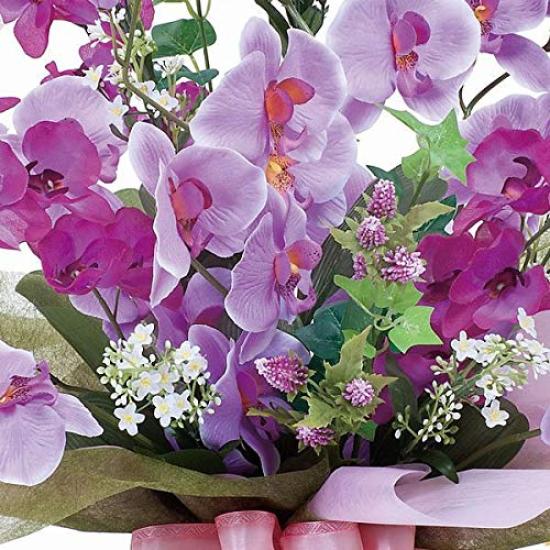 Artificial Flowers Flower Photocatalyst Fake Interior Plants Wrapping "Art Arrangement" (Air Purifying) (Ribbon Phalaenopsis/Gradient)