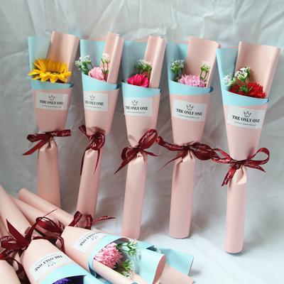 Christmas Company Festival Gifts Carnations Sunflowers Soap Flowers Single Teachers' Day Event Gifts