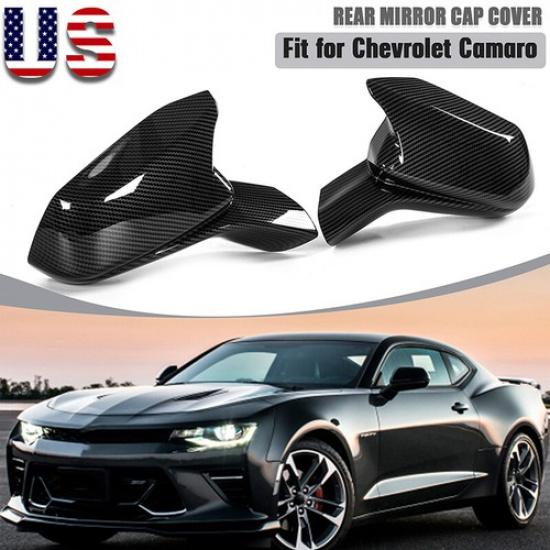 For 2016 2017 2018  -  CHEVY CAMARO CARBON FIBER Mirror COVERS CAP
