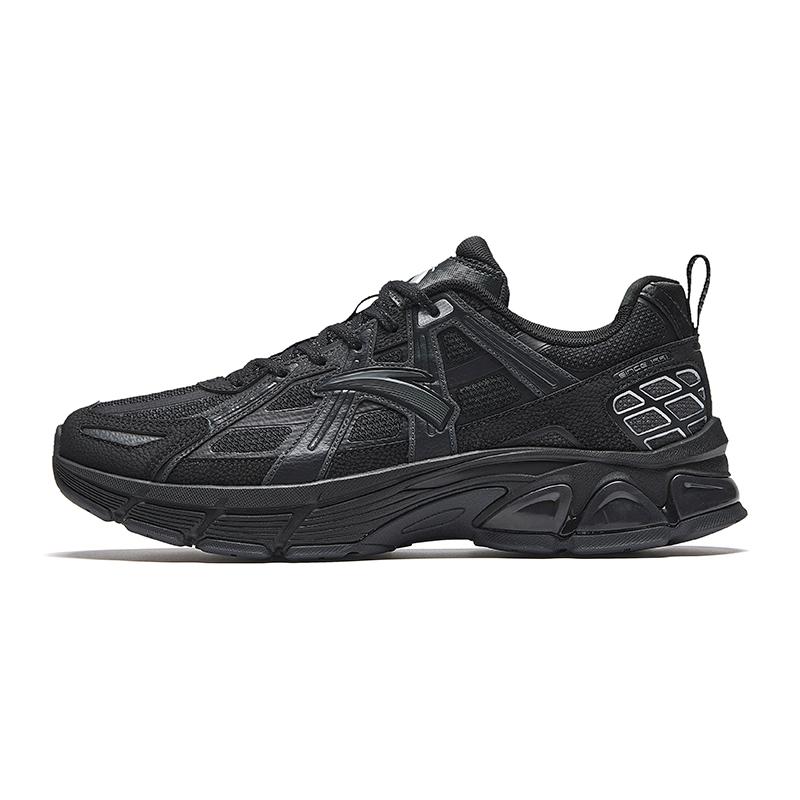 Anta Fashionable Comfortable Shock Absorbing Non-Slip Low-Top Casual Shoes Men Sneaker Black Gray 112448895-1 40.5