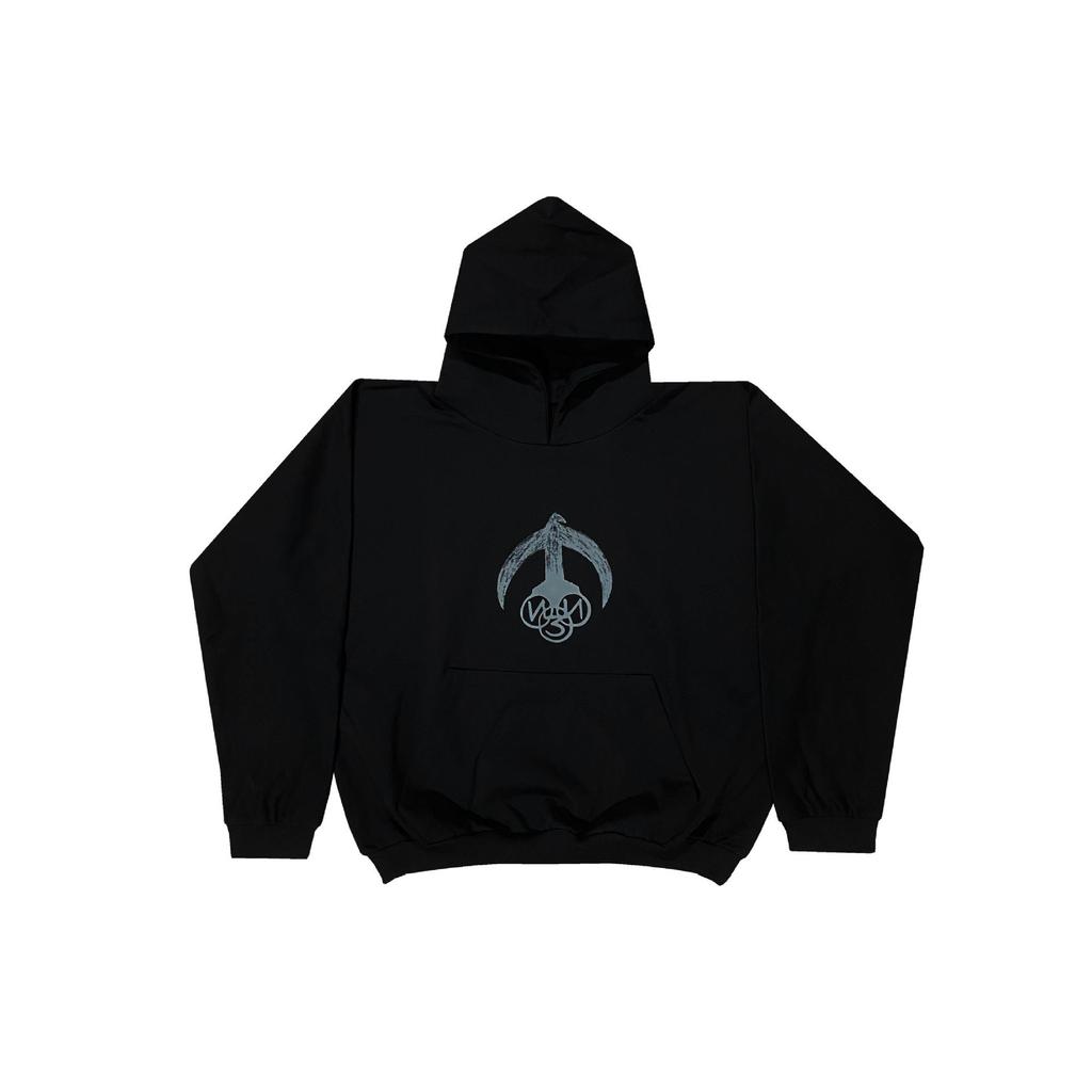 RogueWave Streetwear Printed Sweatshirt Casual Loose Oversized Tops Hoodies For Men