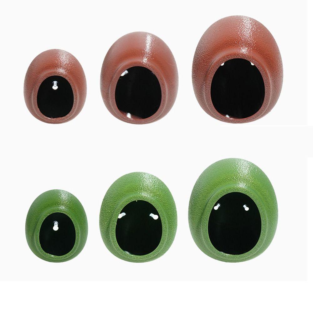 Suction Cup Reptile Hideouts Egg Shaped Climbing Habitat Safe Terrarium Decoration  Gecko Habitat