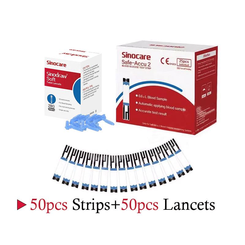 Автоматический глюкометр Sinocare Safe-Accu2 без кодирования