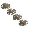 4 pcs Antique Decorative Hinges for Wooden Door Cabinets Rustic Design