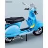 1/10 Vespa 125 Alloy Leisure Motorcycle Model Diecasts Metal Classic Motorcycle Model Simulation Sound and Light Childrens Gifts