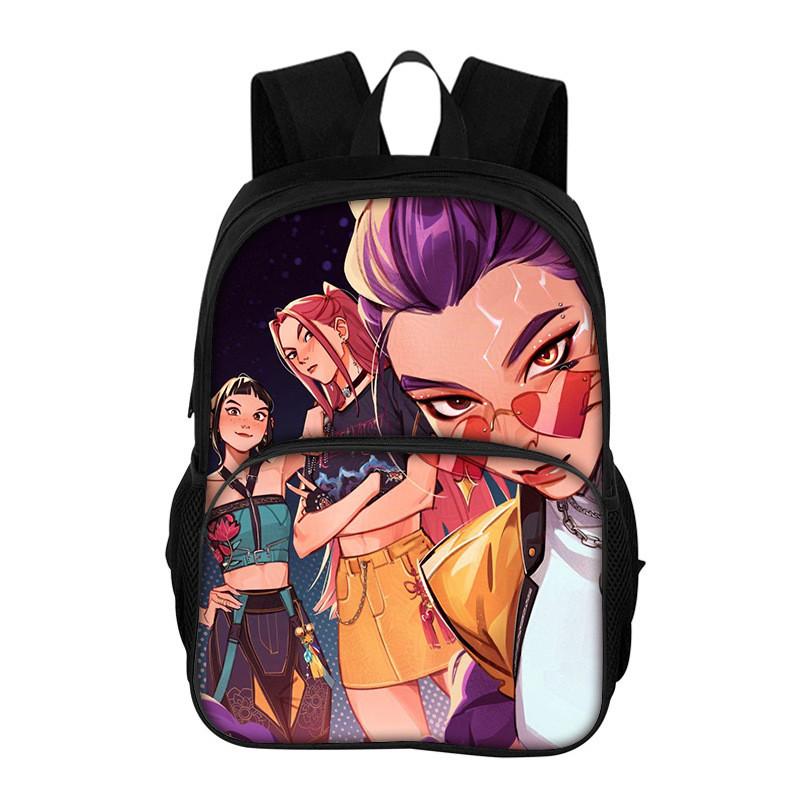 Hunter Witches Kpop Backpack With Oxford Fabric And Breathable Cushion Straps For School Students