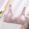 European & American Stylish Lace Front Buckle Wirefree Bra - Minimizes and Enhances with Beautiful Back