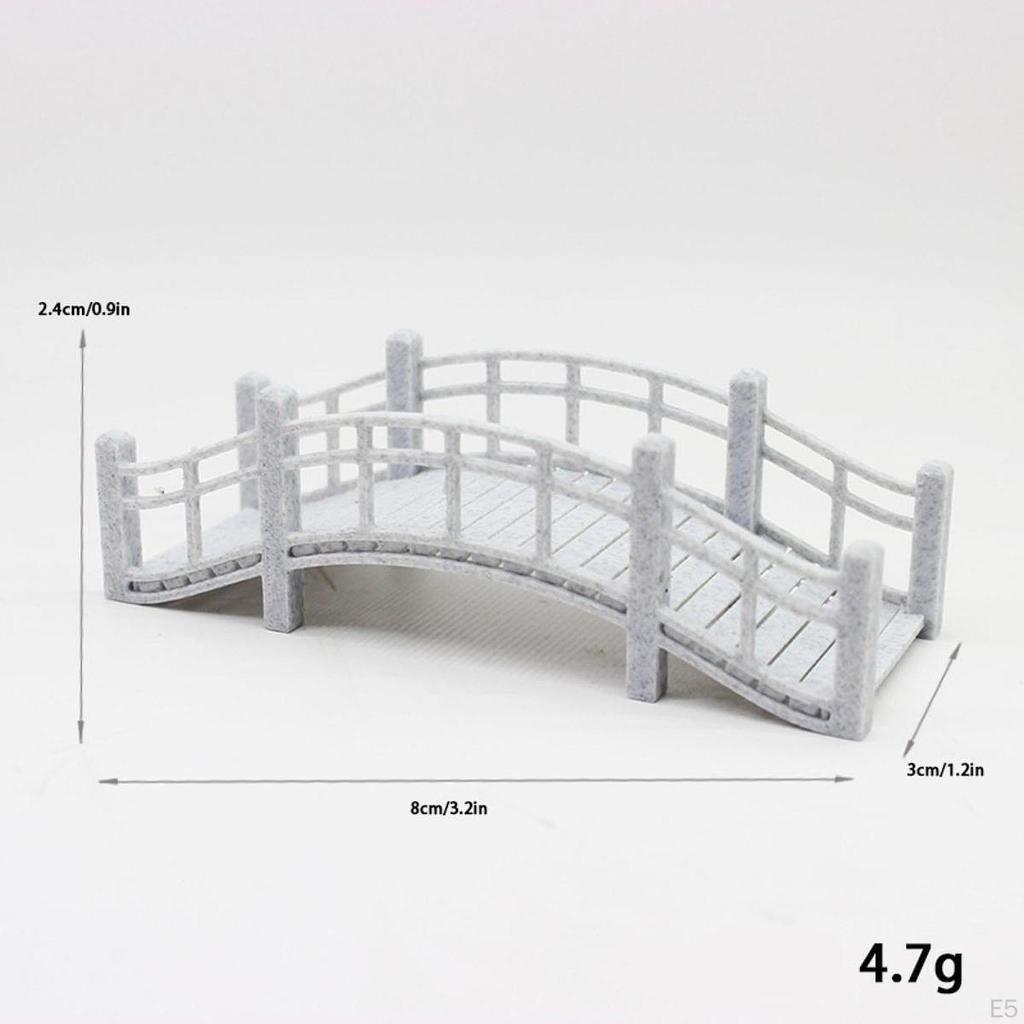 1/12 Miniature Play Toy Easy Installation Garden Decor Arch Bridge for Rockery Sand Table Fish Tank