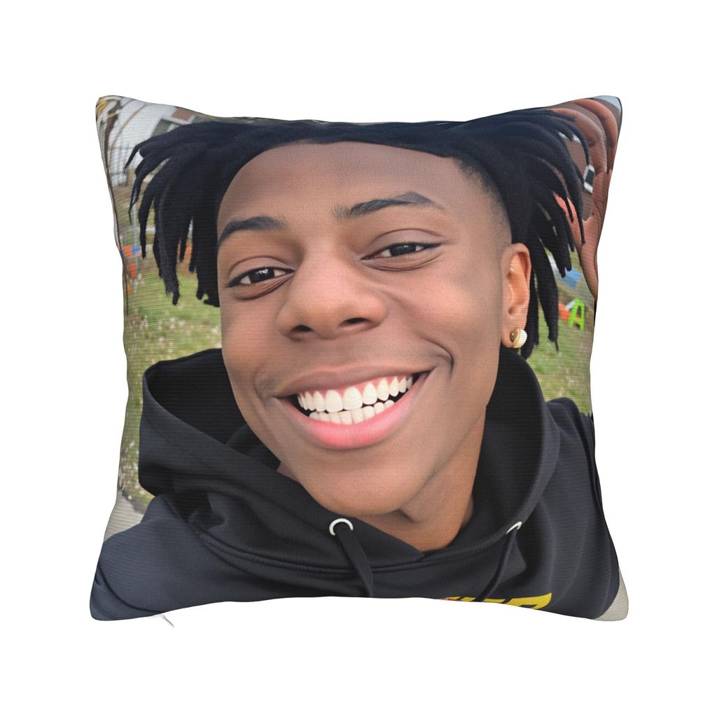 Ishowspeed Extra Meme Pillow Case Retro Trendy Pillow Cover Soft Pillowcases For Sofa Car Home Decor
