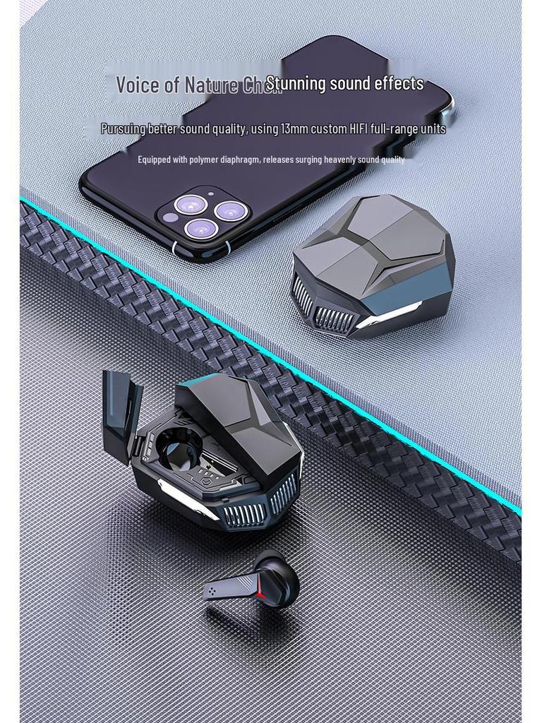 DX-26 Fones de Ouvido Sem Fio Bluetooth TWS Estilo Mecha para eSports