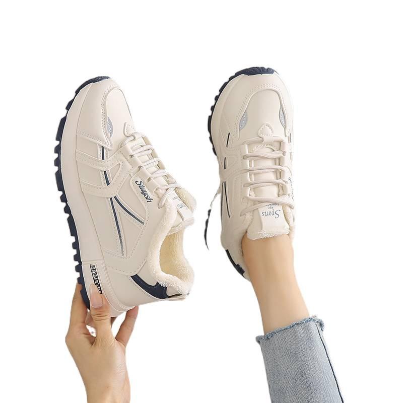 New Winter Velvet Warm Two Cotton Shoes Forrest Gump Dad Sneakers