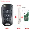 315mhz 433Mhz ID46 Chip Flip Remote Car Key Remote for Hyundai I20 I30 IX35 Avante for Kia K2 K5 Sportage Auto Key Case Shell