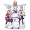 Uma Musume Pretty Derby Blanket High Quality Warm Throw Blanket for Winter Kids Couch Chair Sofa Bed Graphic Bedspread