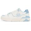 Casual Lightweight Leather Color Block Slip Resistant Durable Low Top Skate Shoes Unisex Sneaker White Blue K0DY5CC08D-012