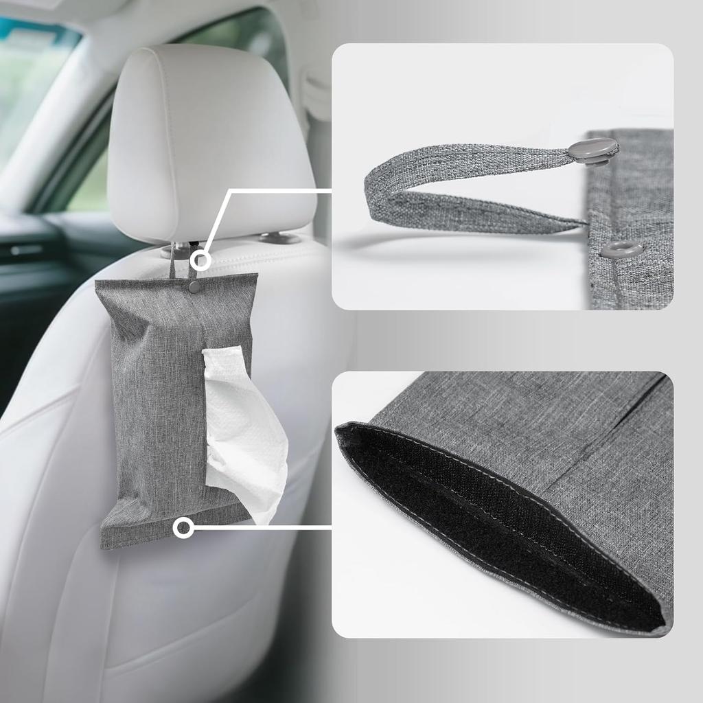 kakaforsa Toilet Paper Holder Reble Tissue Holder Travel Tissue Holder Wall Hanging Tissue Box Cover Toilet Paper Storage Rectangle Napkin Holder