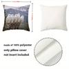 Barn Owl Decorative Pillows With Nest And Mountain Scenes Polyester Pillowcase, Sofa Decorative Cushion Cov Headboard Pillow