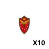 Middle Ages Empire Flag Pole Building Blocks Military Castle Lion Teutonic Knight Soldier Figures Roman Warrior Sheild Brick Toy