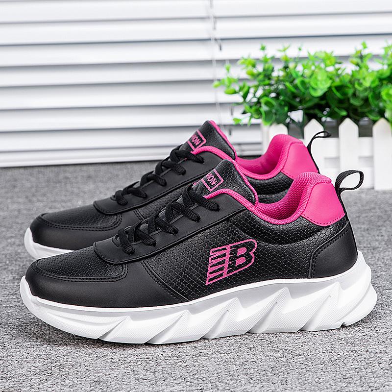 Fashion Spring and Autumn Ladies Daily Women's Shoes Casual Sports Korean Fashion Breathable Flat Bottom Running Light Travel Sneakers