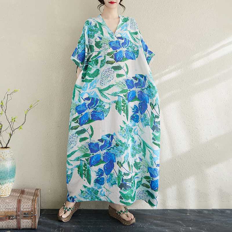 Summer V-neck Long Dress