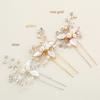 Bridal Jewelry Elegant Pearl Rhinestone Decoration Women Stylish Headband Hairpin