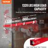 Electric Hoist Support Arm, 600 Kg Max Load Capacity, Electric Hoist Holder Swing Arm, Steel Hoist Frame, 180° Swivel Scaffold Hoist Lifting Arm,