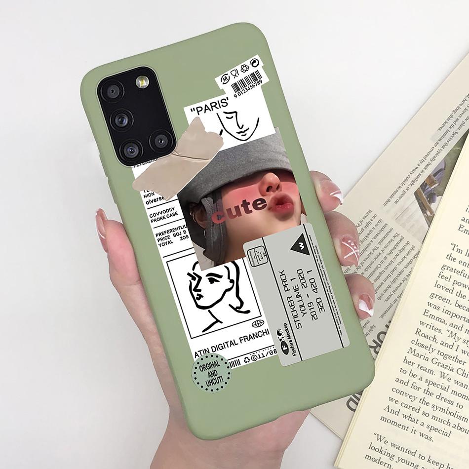 For Samsung Galaxy A31 Case For Samsung A31 A 31 SM-A315F 6.4 Phone Cover Soft Silicone Case For Coque Samsung A31 Phone Cases