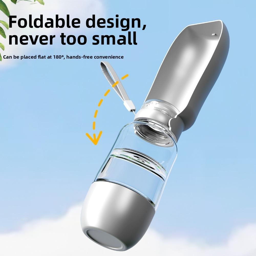 2-In-1 Dog Water Bottle 520ml PP Portable Dog Bottle New Pet Travel Drinker  Outdoor Walks