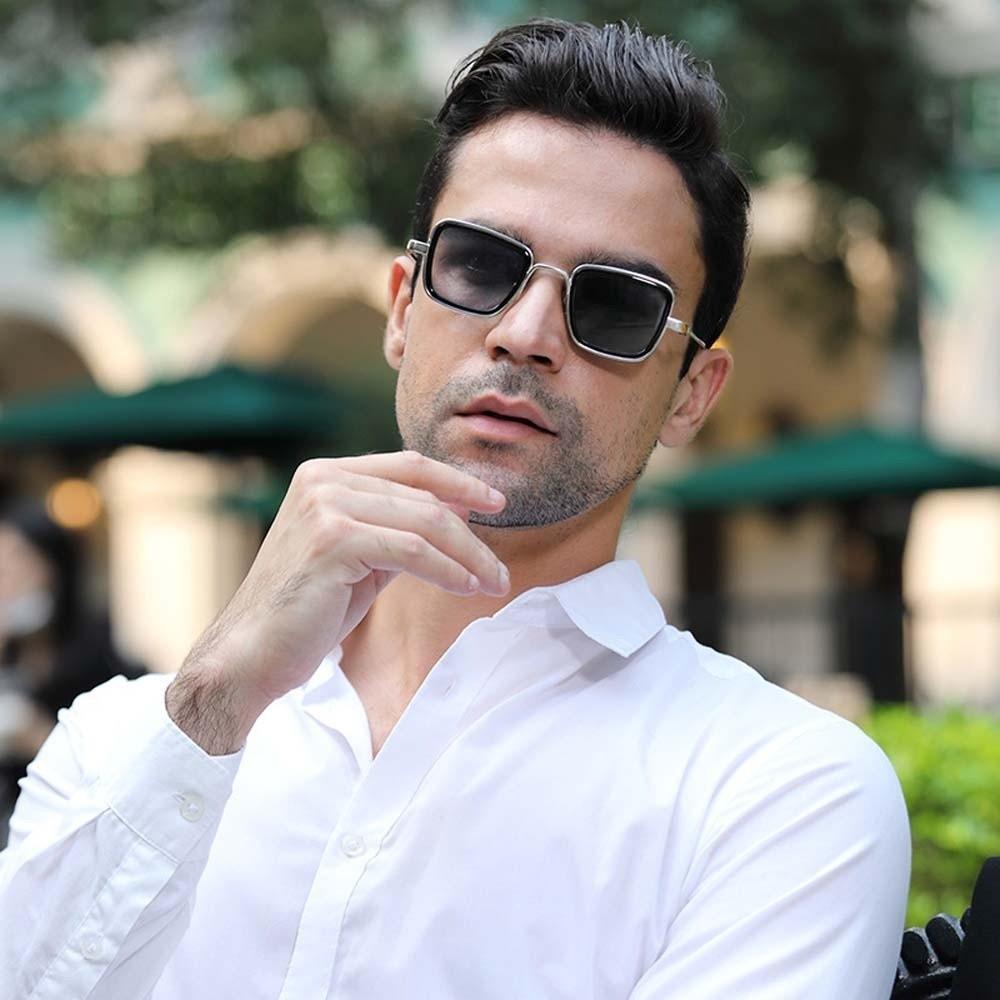 Lightweight Unisex Polarized Sunglasses Indian Style Anti-UV Glasses Retro Square Sunnies  Summer