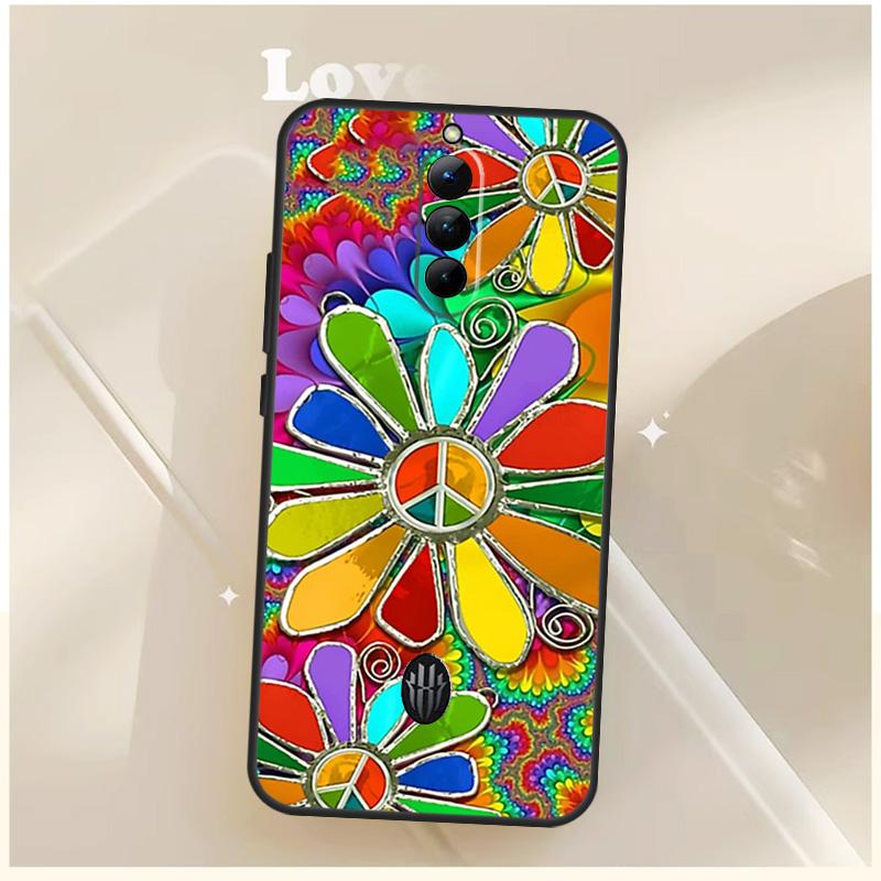 Hippie Daisy Tie-dye Flower Peace Case For ZTE Nubia Red Magic 10S 9S 8S 8 9 10 11 Pro Plus 6 7 7S 6S For RedMagic 10 Air Cover