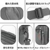 Calomonte Waterproof Horizontal Body Shoulder Waist or Carry on the Shoulder 3-Way Bag, Compact, Lightweight, Multifunctional, Crossbody, Handle, Bag,