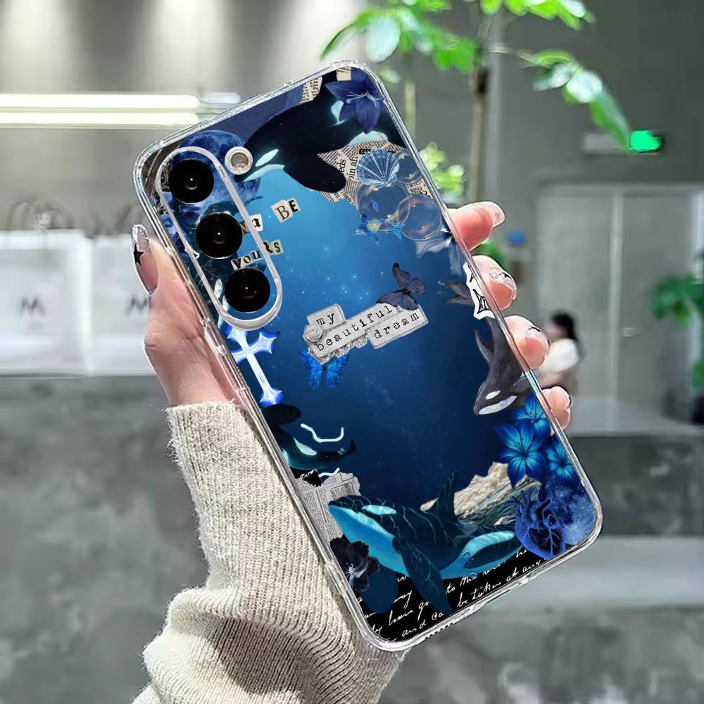 A M-Marine Whale P-Puzzle Phone Case For Samsung Galaxy A91,80,73,72 ,71,53,52,32 ,31,22,21s,20,Transparent Case