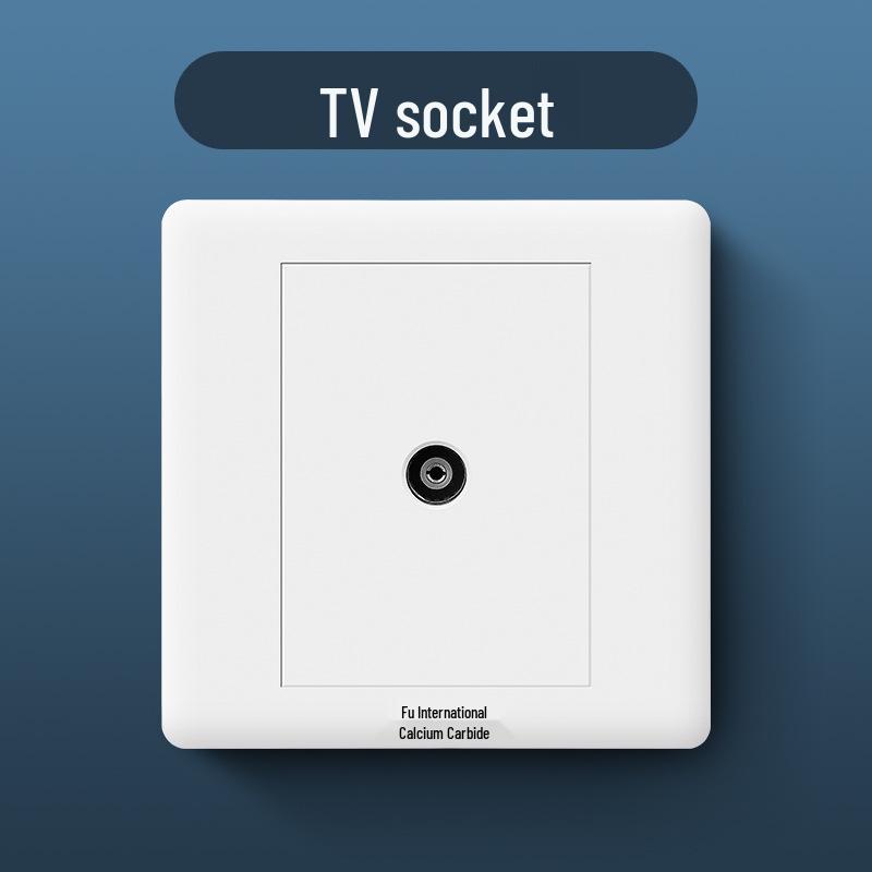 86 Type Wall Panel: Single Gang Light Switch & Socket