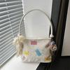 Casual texture 2025 summer new fashion trend design women's shoulder crossbody small square bag