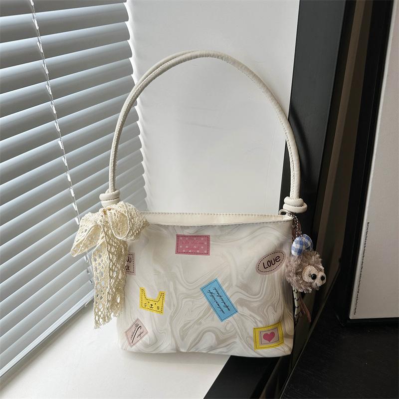 Casual texture 2025 summer new fashion trend design women's shoulder crossbody small square bag